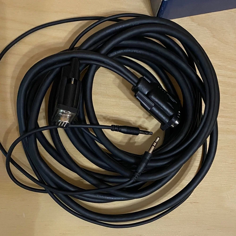 Insignia Black VGA Cable with Audio - 12ft